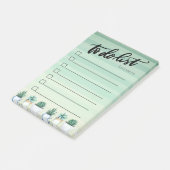 Post-it® Cactus, Succulents Green To Do List (Incliné)