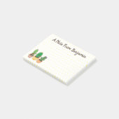 Post-it® Cactus trio chantante mignonne dessin animé (Incliné)