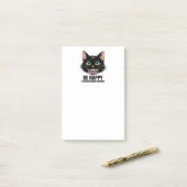 Post-it® Cadeau Amoureux des chats doux Sarcastic Kitty Hum (Sur un bureau)