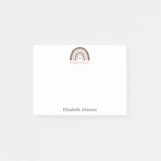 Post-it® Cadeau Arc-en-ciel Paraprofessionnel Para Pro (Devant)