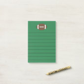 Post-it® Cadeau bloc-notes de football classique (Sur un bureau)