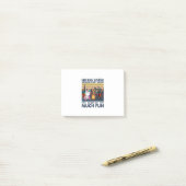 Post-it® Cadeau Camper | Randonnée Soeur parce que fou seul (Sur un bureau)