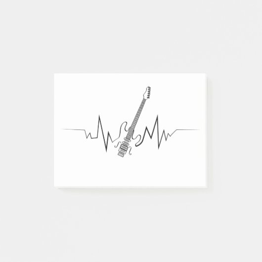 Post-it® Cadeau Cool de la guitare électrique pour guitaris (Devant)