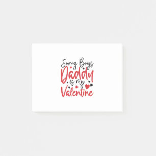 Post-it® Cadeau Couple Désolé Papa Est Ma Saint Valentin