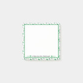 Post-it® Cadeau d'appréciation de professeur à pois verts (Devant)