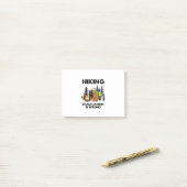 Post-it® Cadeau de campeur | Randonnée parce que le meurtre (Sur un bureau)