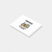 Post-it® Cadeau de campeur | Randonnée parce que le meurtre (Incliné)