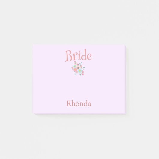 Post-it® Cadeau de mariage rose et bleu (Devant)