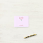 Post-it® Cadeau de mariage rose et bleu (Sur un bureau)