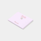 Post-it® Cadeau de mariage rose et bleu (Incliné)