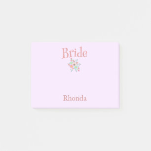 Post-it® Cadeau de mariage rose et bleu pour la mariée