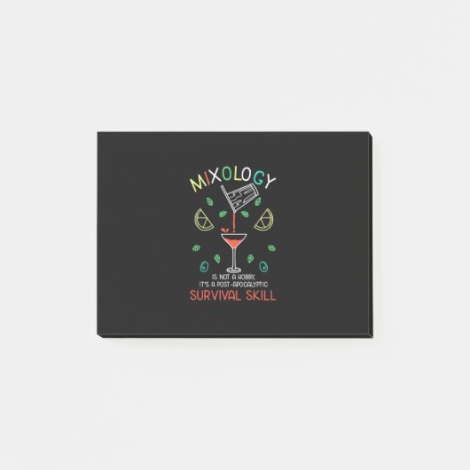 Post-it® Cadeau de Noël | Barman Mixologue (Devant)