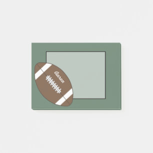 Post-it® Cadeau de notes adhésives de football personnalisé
