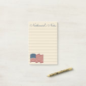 Post-it® Cadeau de notes adhésives personnalisées avec drap (Sur un bureau)
