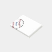 Post-it® Cadeau de notes adhésives personnalisées de baseba (Incliné)