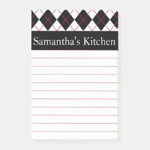Post-it® Cadeau de notes de Post It rouges personnalisées p
