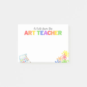 Post-it® Cadeau de notes pour enseignant d'art en maternell