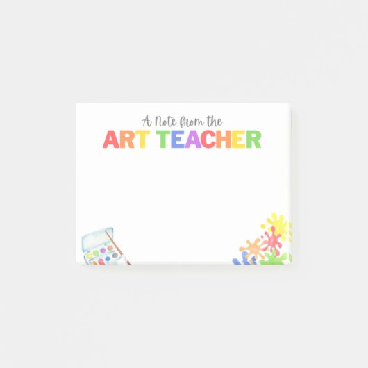Post-it® Cadeau de notes pour enseignant d'art en maternell (Devant)