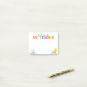 Post-it® Cadeau de notes pour enseignant d'art en maternell (Sur un bureau)