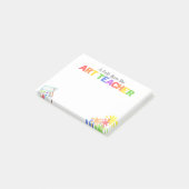 Post-it® Cadeau de notes pour enseignant d'art en maternell (Incliné)