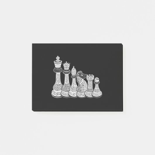 Post-it® Cadeau d'échecs | J'Aime Vraiment Les Pièces D'Éch (Devant)