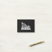 Post-it® Cadeau d'échecs | J'Aime Vraiment Les Pièces D'Éch (Sur un bureau)