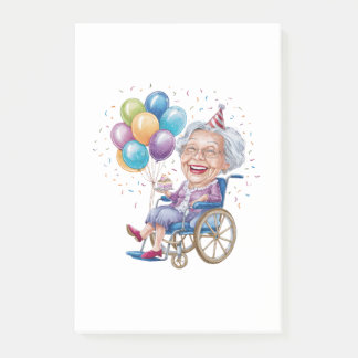 Post-it® Cadeau drôle d'anniversaire pour grand-mère âgée p