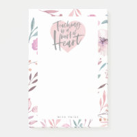 Cadeau enseignant aquarelle coeur