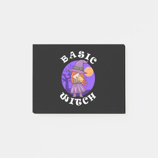 Post-it® Cadeau Halloween | Sorcière de base (Devant)