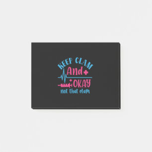 Post-it® Cadeau infirmière   Gardez Le Calme Et Ok Pas Cett