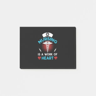 Post-it® Cadeau infirmière L'Infirmière Est Une Oeuvre De