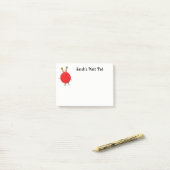 Post-it® Cadeau Knitter personnalisé (Sur un bureau)