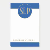 Post-it® Cadeau! Pathologiste de la parole customisée post  (Devant)