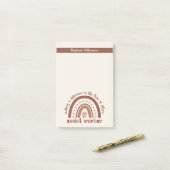 Post-it® Cadeau personnalisé d'appréciation des travailleur (Sur un bureau)