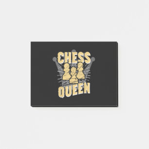 Post-it® Cadeau pour enfants et femmes Reine d'échecs