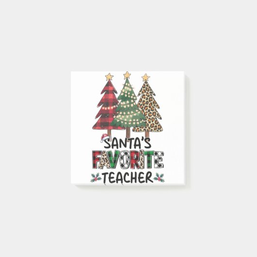 Post-it® Cadeau pour Enseignant | Enseignant Favori du Père (Devant)