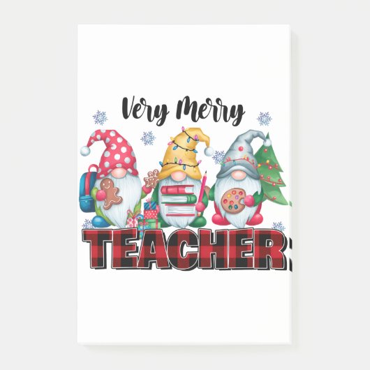 Post-it® Cadeau pour Enseignant | Enseignant Très Joyeux (Devant)
