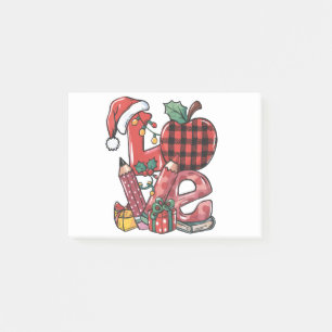 Post-it® Cadeau pour Enseignant Joyeux Noël Amour