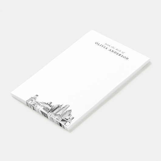 Post-it® Cadeau professionnel de Miami moderne personnalisé (Incliné)