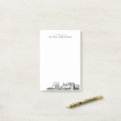 Post-it® Cadeau professionnel de Myrtle Beach moderne perso (Sur un bureau)