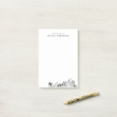 Post-it® Cadeau professionnel moderne Fort Worth Personnali (Sur un bureau)
