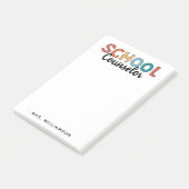 Post-it® Cadeaux d'appréciation du conseiller scolaire pers (Incliné)