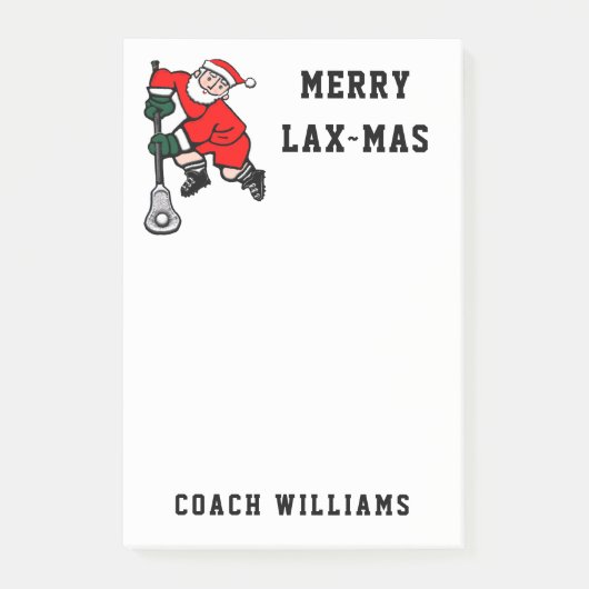 Post-it® Cadeaux de lacrosse personnalisés Notes (Devant)