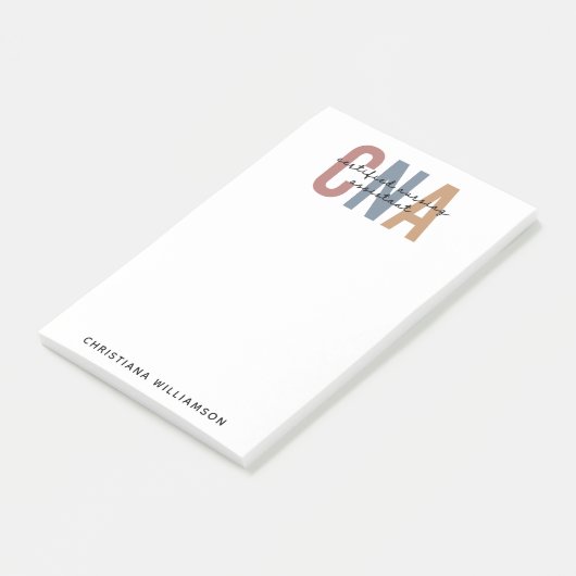 Post-it® Cadeaux de l'adjoint infirmier certifié rétro de l (Incliné)