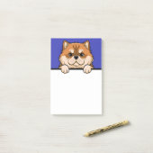 Post-it® Cadeaux de papeterie mignons pour amateurs de chie (Sur un bureau)