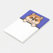 Post-it® Cadeaux de papeterie mignons pour amateurs de chie (Incliné)