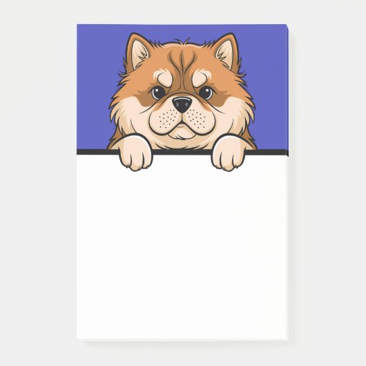 Post-it® Cadeaux de papeterie mignons pour amateurs de chie (Devant)