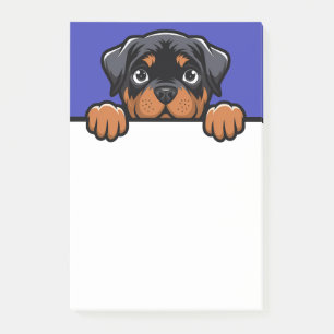 Post-it® Cadeaux de Rottweiler mignon qui regarde Rottie Am