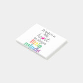 Post-it® Cadeaux d'enseignants : Premier jour d'école, ense (Incliné)