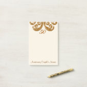 Post-it® Cadeaux du 50e anniversaire de Mariage pour grands (Sur un bureau)